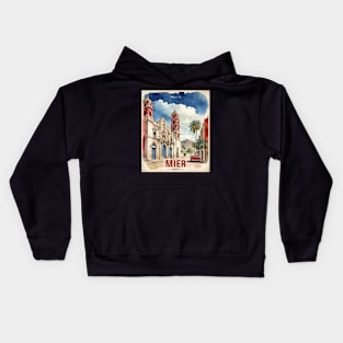 Mier Tamaulipas Mexico Vintage Tourism Travel Kids Hoodie